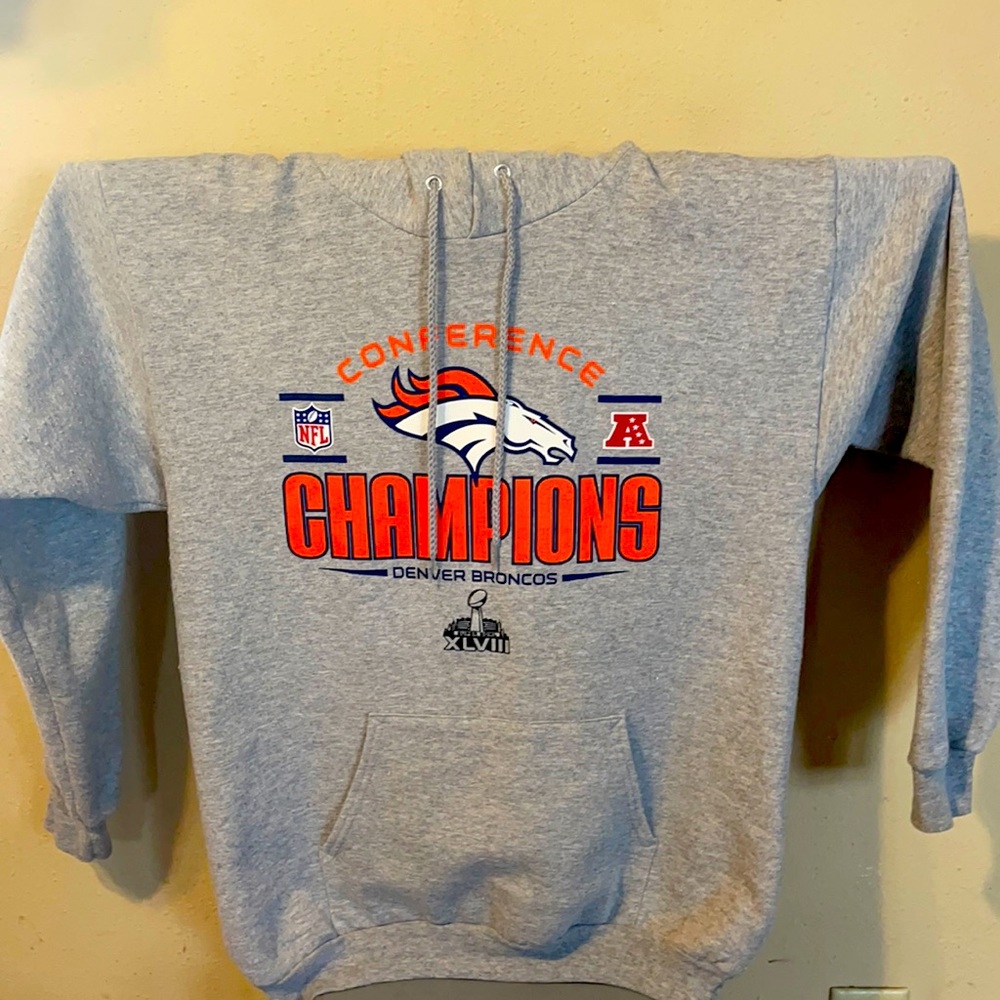 Denver Broncos gray hoody super bowl XLVIII